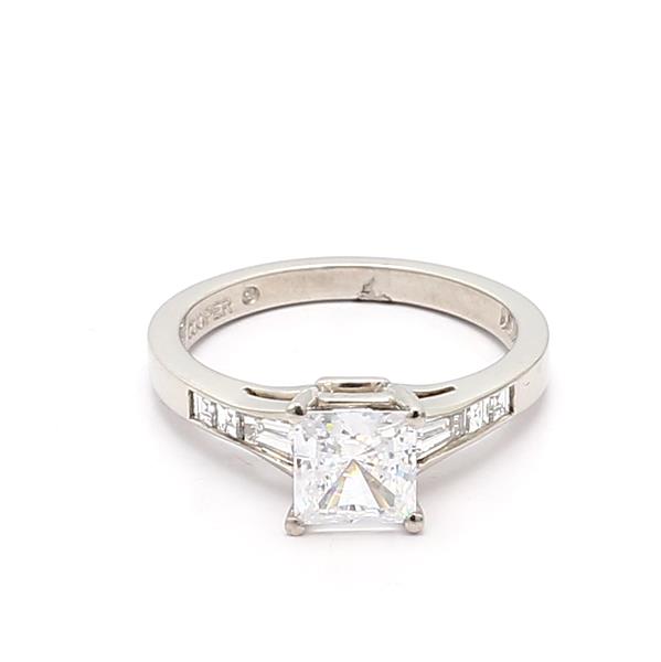 Jeff Cooper Platinum Diamond Semi-Mount, 0.41 ct tw