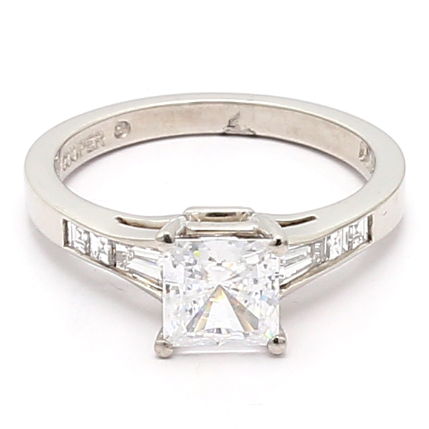 Jeff Cooper Platinum Diamond Semi-Mount, 0.41 ct tw