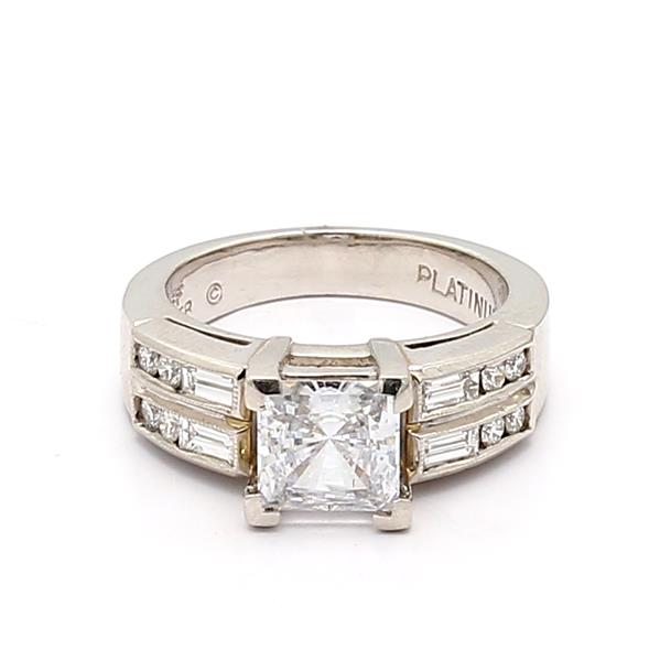 Jeff Cooper Platinum Diamond Semi-Mount, 0.56 ct tw