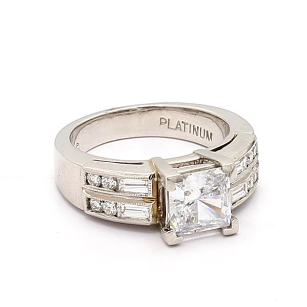 Jeff Cooper Platinum Diamond Semi-Mount, 0.56 ct tw – view 3