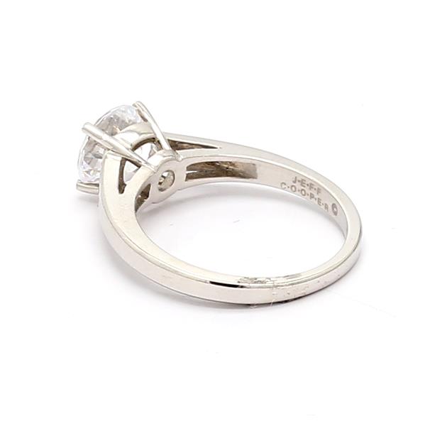 Jeff Cooper Platinum Solitaire Setting – view 2
