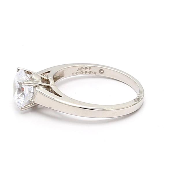 Jeff Cooper Platinum Solitaire Setting – view 4