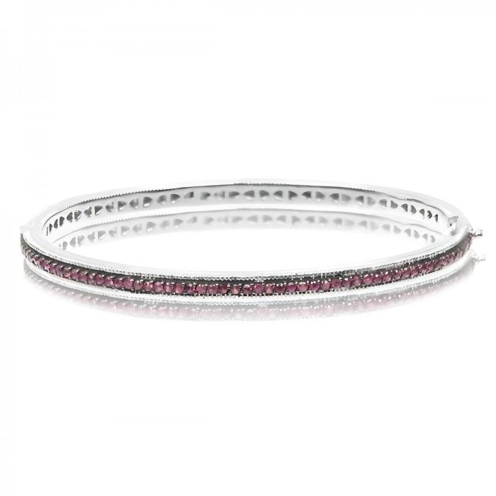 Judith Ripka Ambrosia Pave Bangle With Ruby