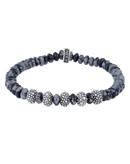 King Baby 6.5mm Agate Bead Bracelet