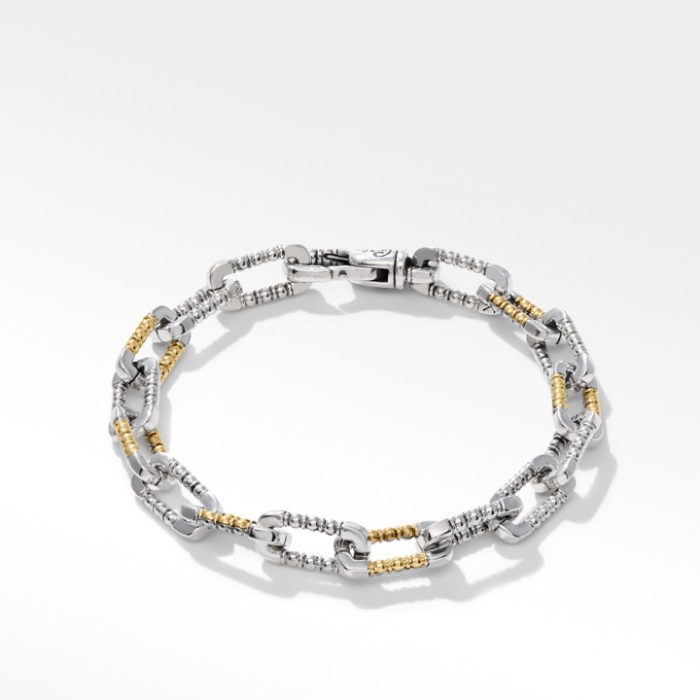 Konstantino Sterling Silver and 18k Yellow Gold Bracelet
