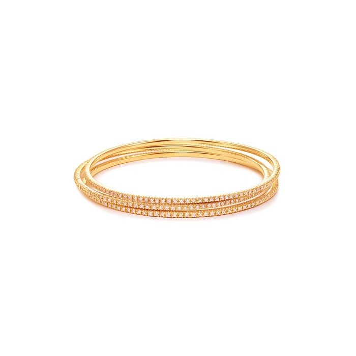 Kc Designs 14k Rose Gold Slip-on Bangle With 105 Diamonds