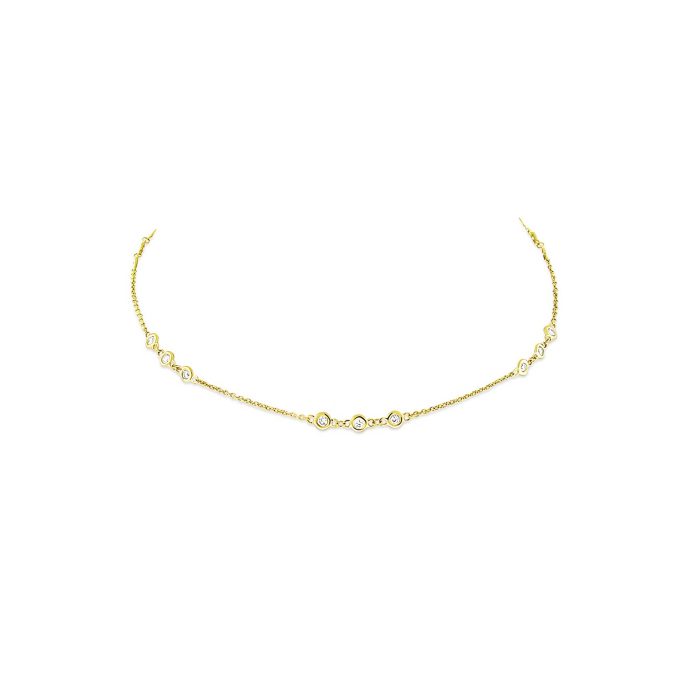KC Designs Diamond By The Yard Necklace with Triple Station Sections Necklace