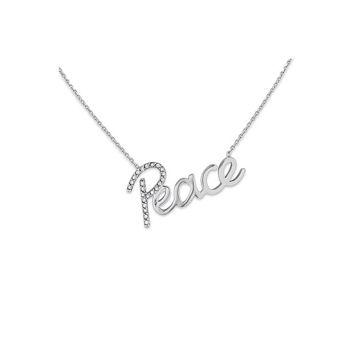KC Designs Diamond "Peace" Necklace In 14k White Gold With 23 Diamonds