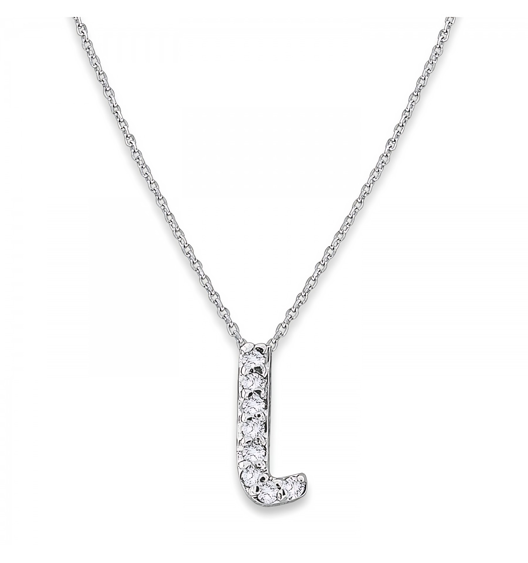 KC DesignsDiamond Baby Typewriter Initial "l" Necklace in 14k White Gold