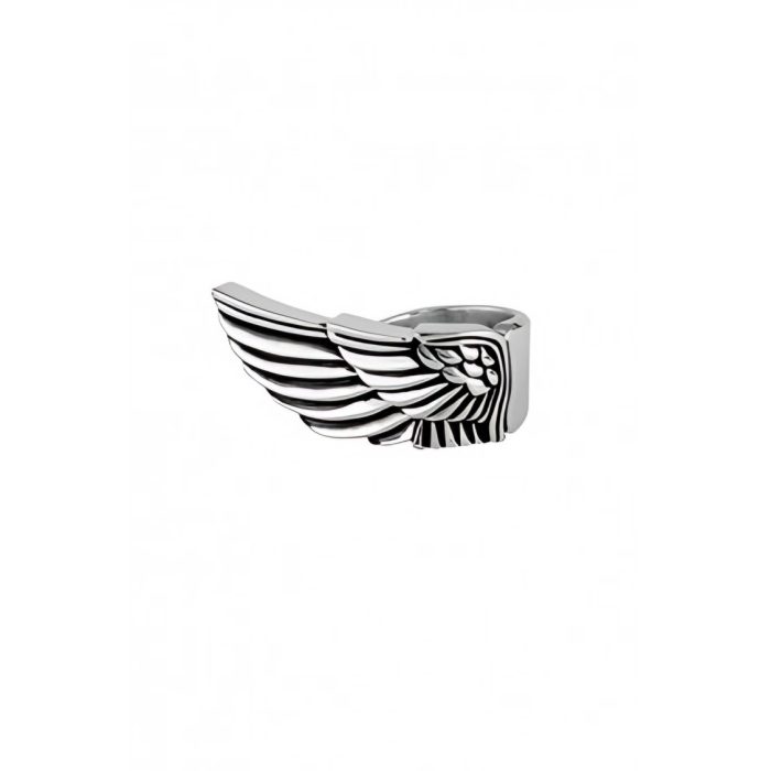 King Baby Sterling Silver Small Wing Ring