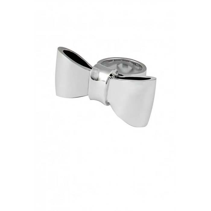 King Baby Sterling Silver Smooth Bow Ring