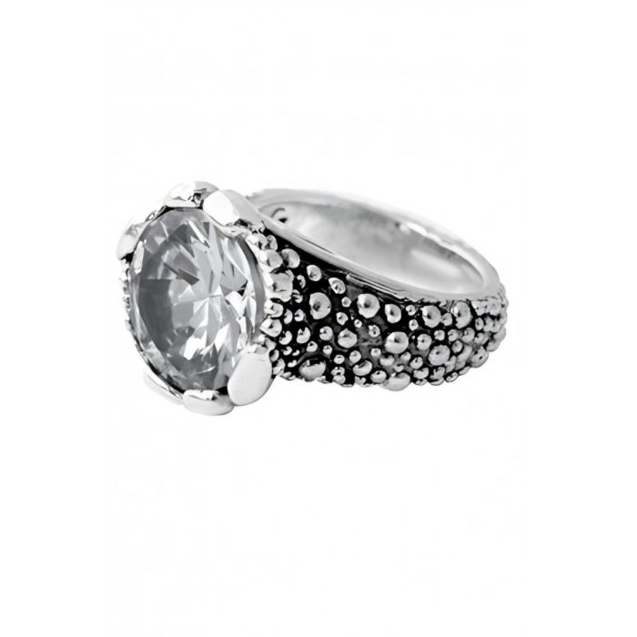 King Baby Sting Ray Textured Ring With 15MM CZ