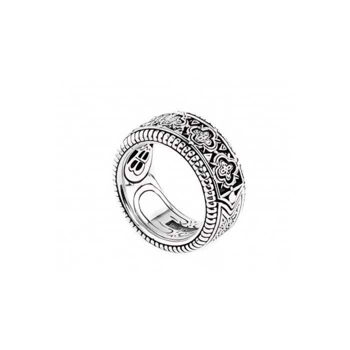 Konstantino Ornate Sterling Silver Mens Ring