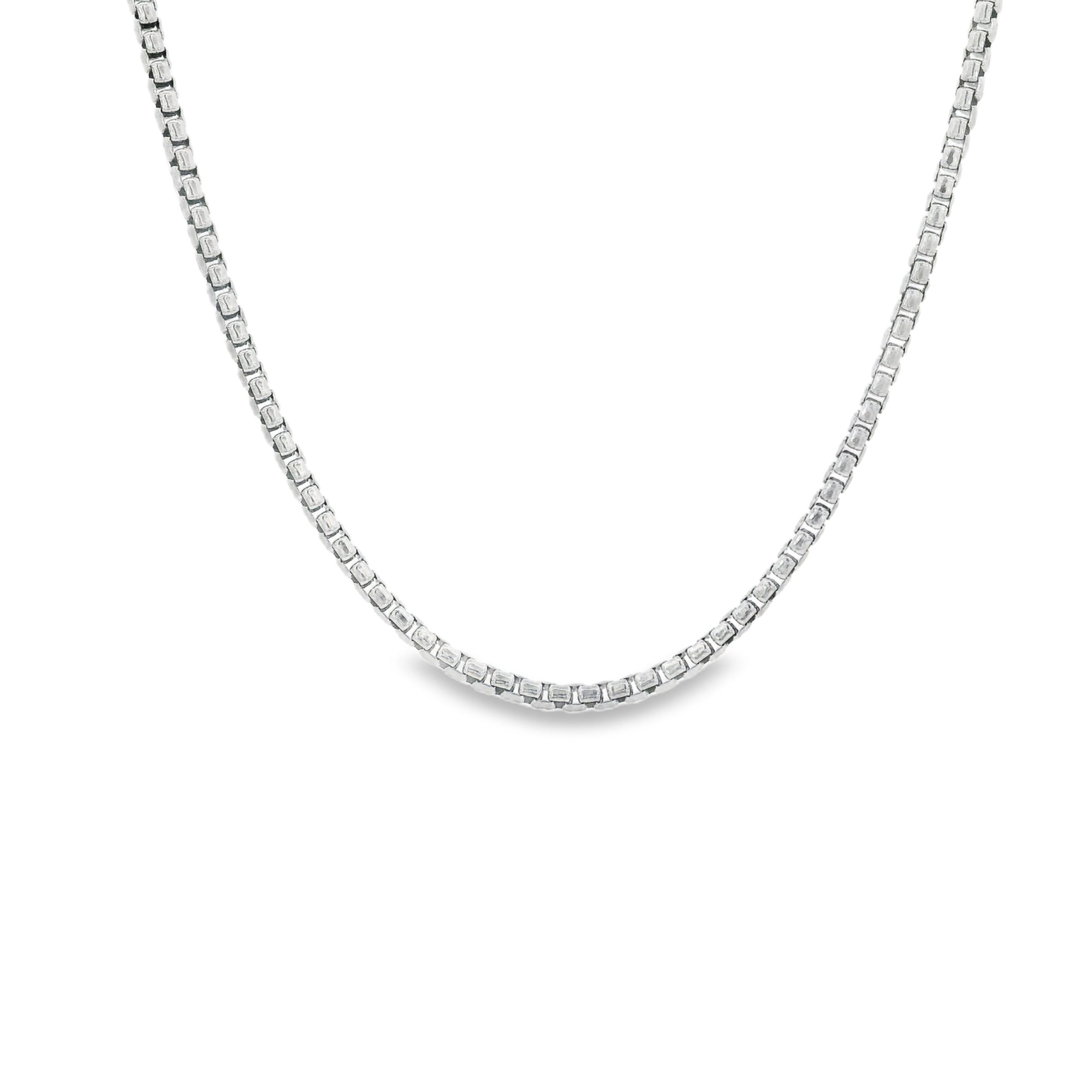 Konstantino Sterling Silver 1.5mm Box Chain, 18 Inch