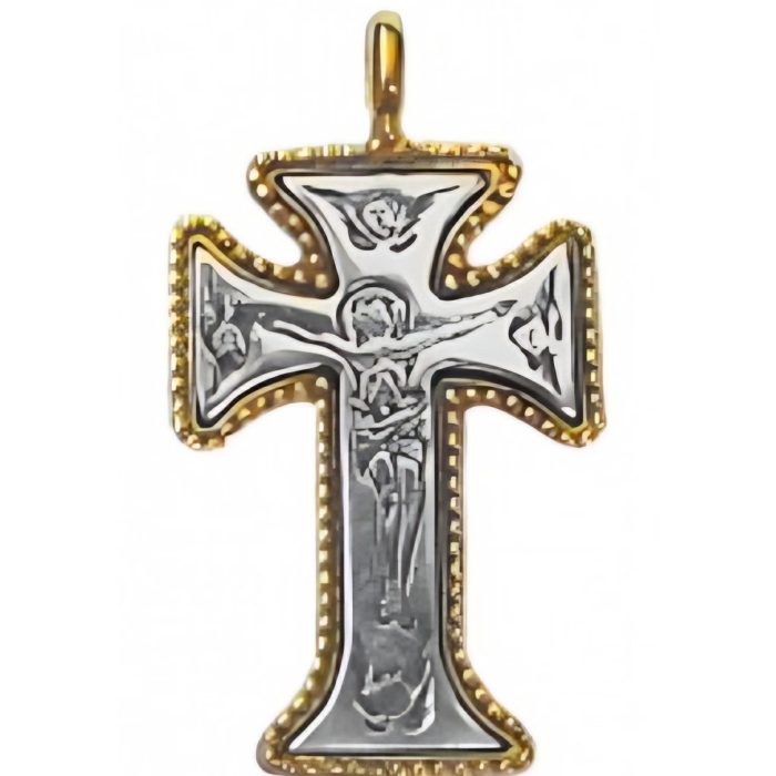 Konstantino Sterling Silver & 18k Gold Cross Pendant