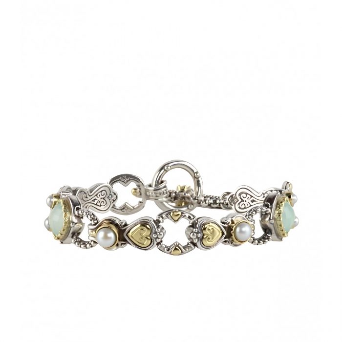 Konstantino Sterling Silver & 18k Gold Link Bracelet