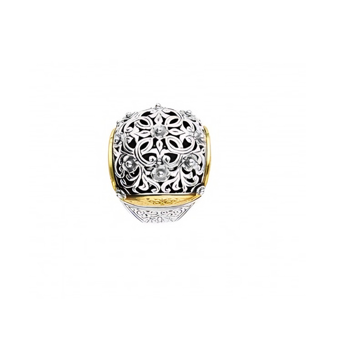 Konstantino Sterling Silver & 18k Gold Ring