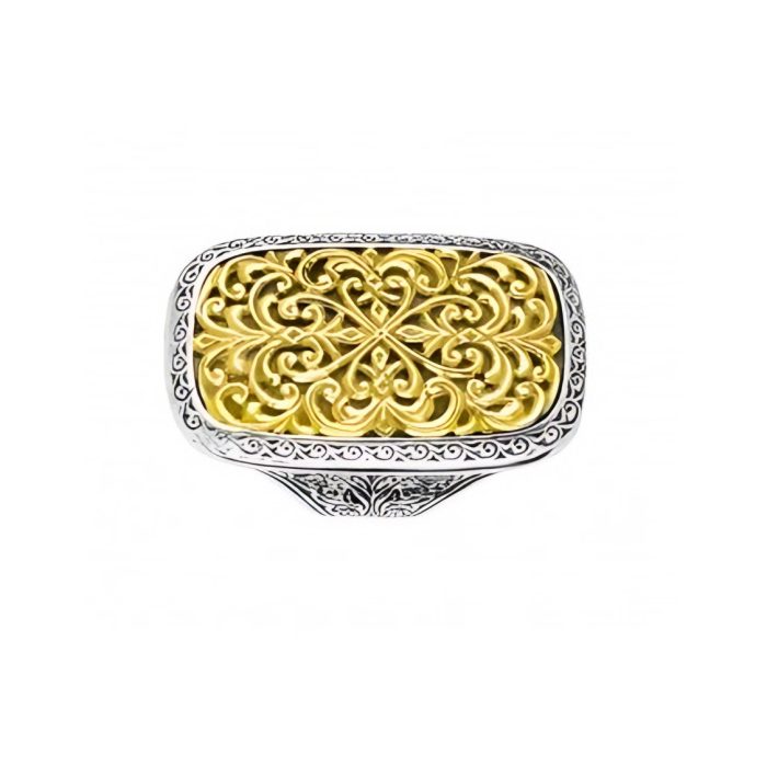 Konstantino Sterling Silver & 18k Gold Ring