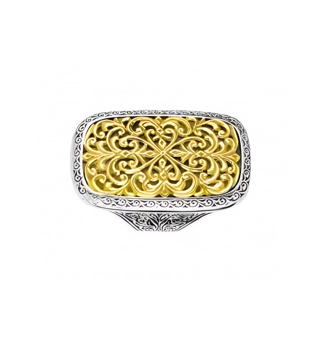 Konstantino Sterling Silver & 18k Gold Ring