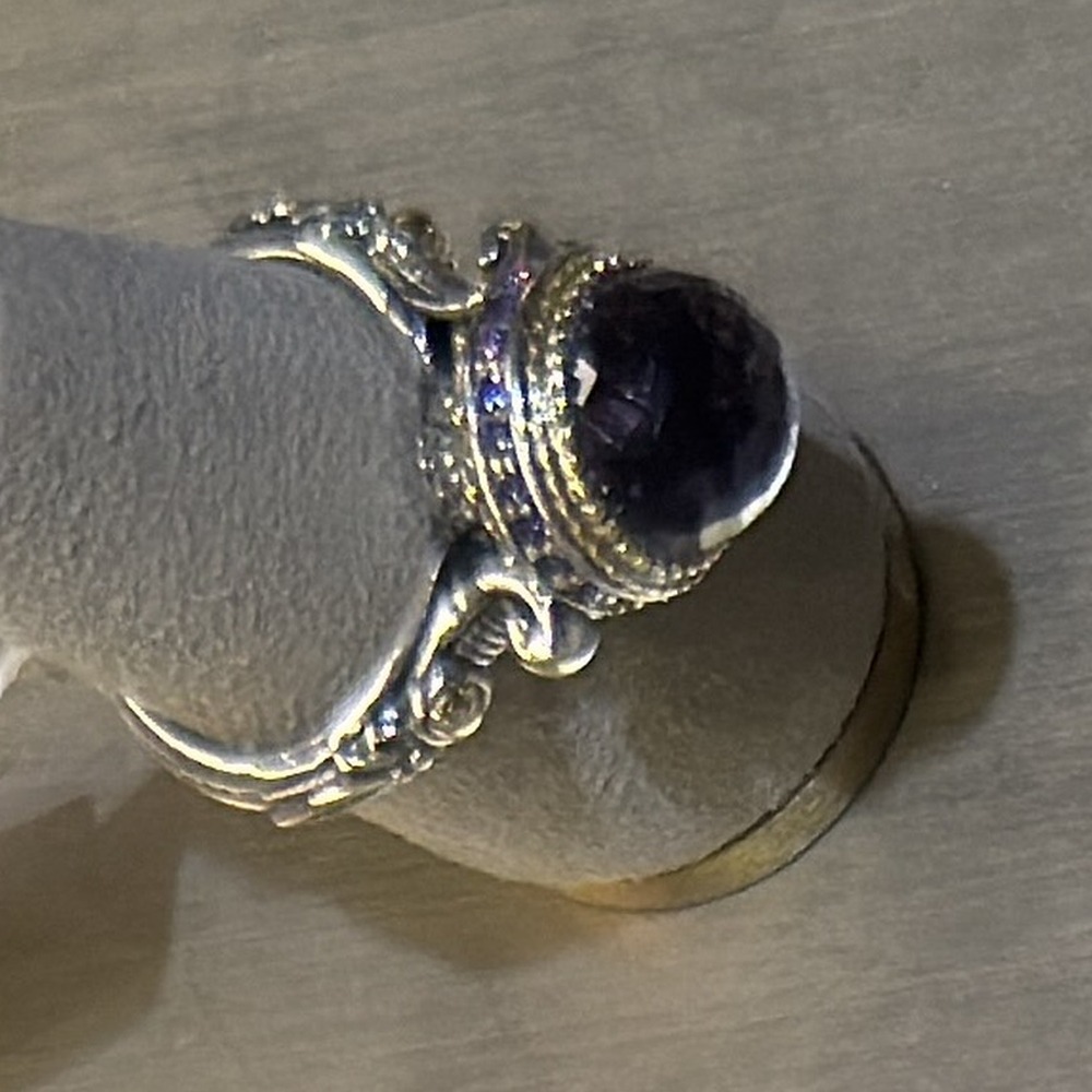Konstantino Sterling Silver and 18k Yellow Gold Amethyst Quartz Ring