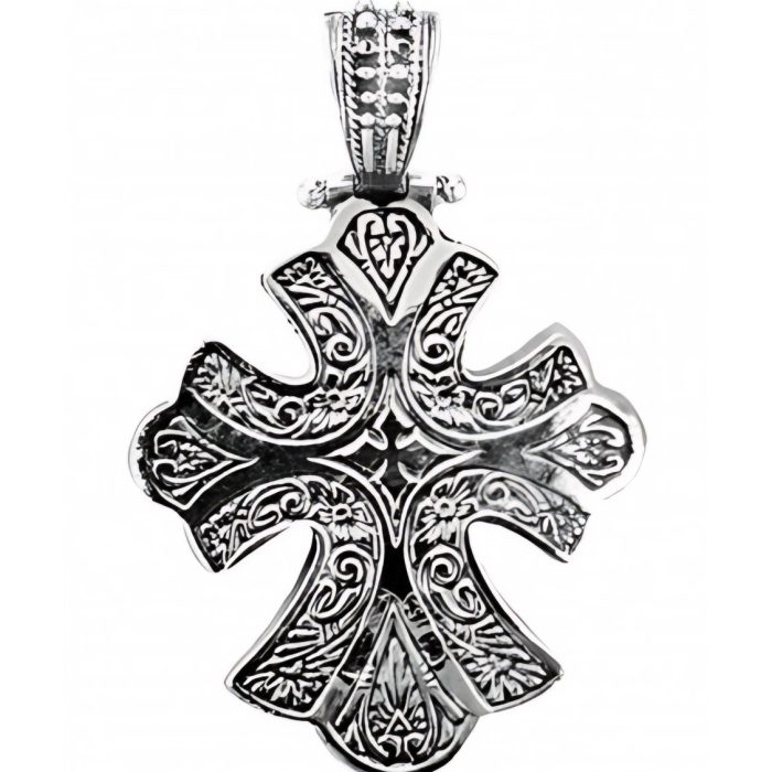 Konstantino Sterling Silver Filigree Cross Pendant