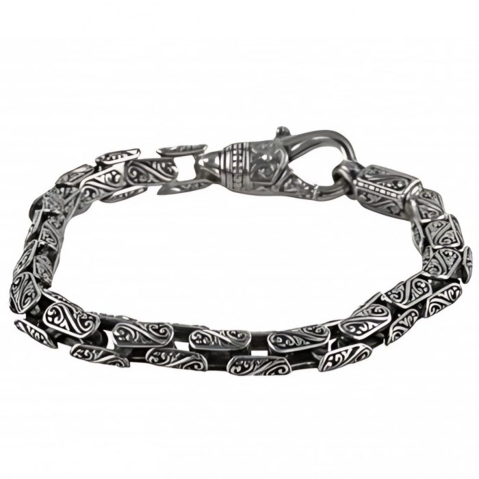 Konstantino Sterling Silver Scroll Link Bracelet
