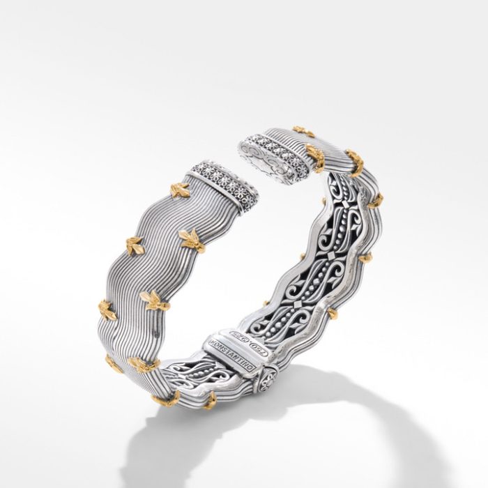 Konstantino Sterling Silver and 18k Yellow Gold Bracelet
