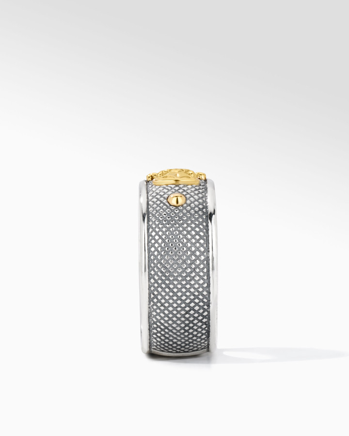 Konstantino Sterling Silver and 18k Yellow Gold Ring