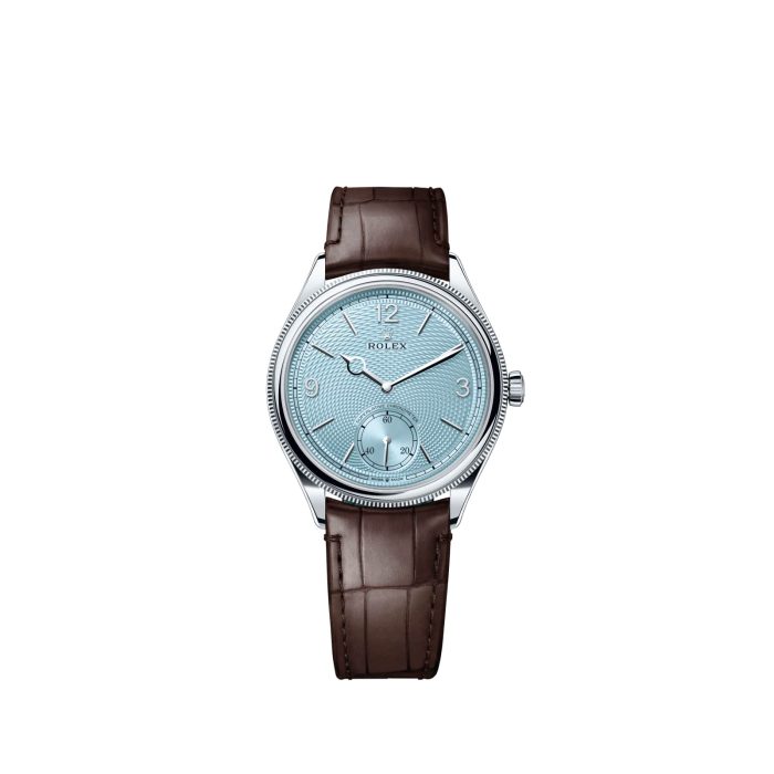 Pre-owned Rolex Perpetual 1908 Platinum Ice-Blue Dial (2025)