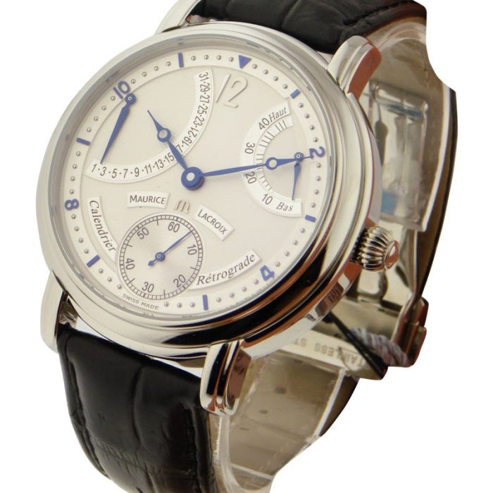 Maurice Lacroix Masterpiece Calendrier Rétrograde in Stainless Steel