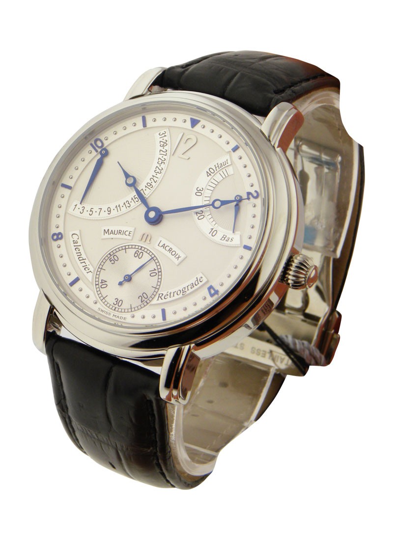 Maurice Lacroix Masterpiece Calendrier Rétrograde in Stainless Steel