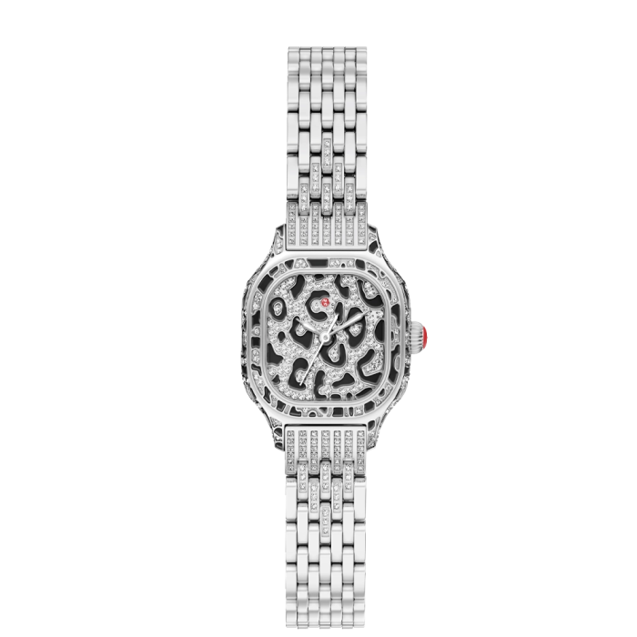 Michele Meggie Mini Diamond Leopard-Print Limited Edition Watch