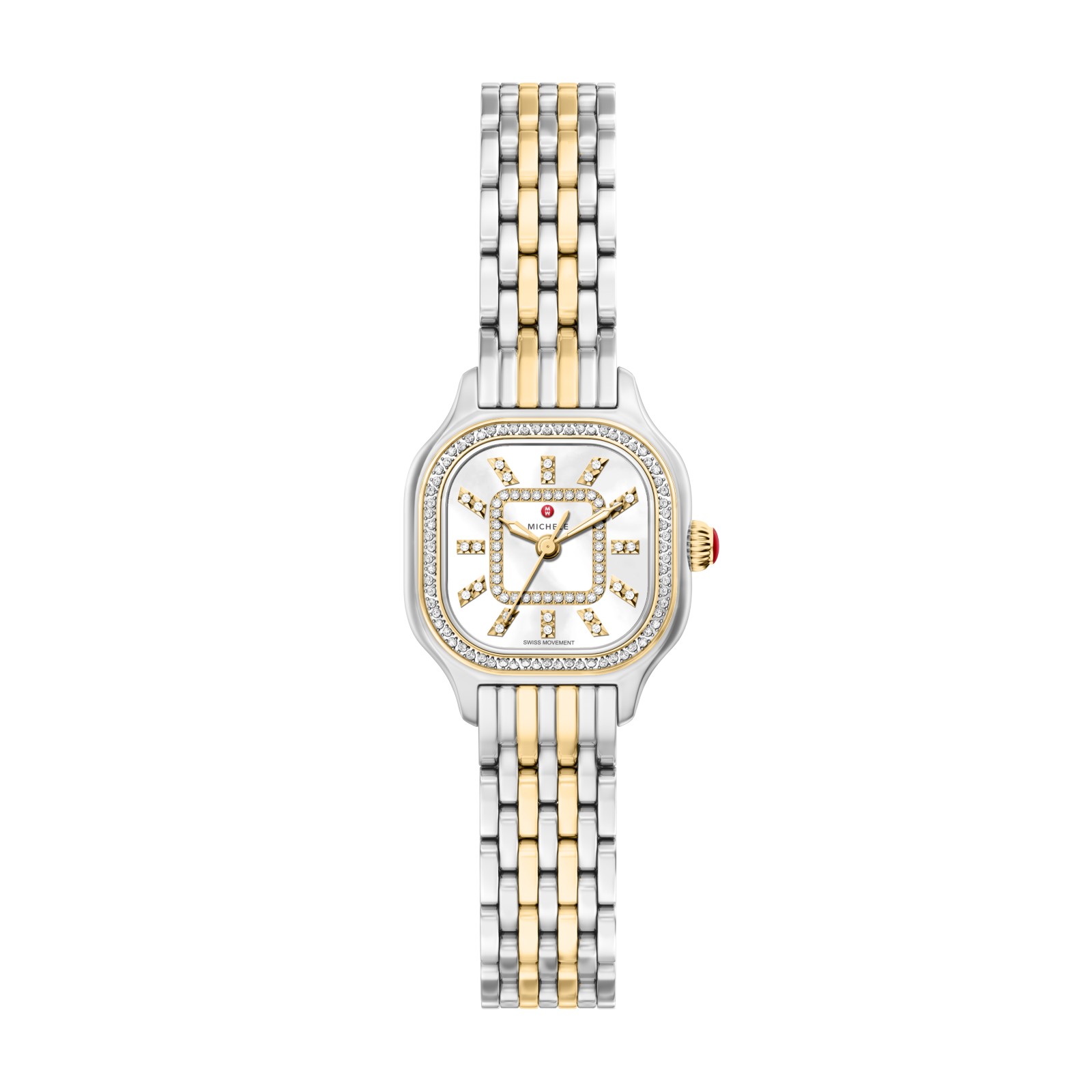 Michele Meggie Mini Diamond Two-Tone 18K Gold-Plated Watch