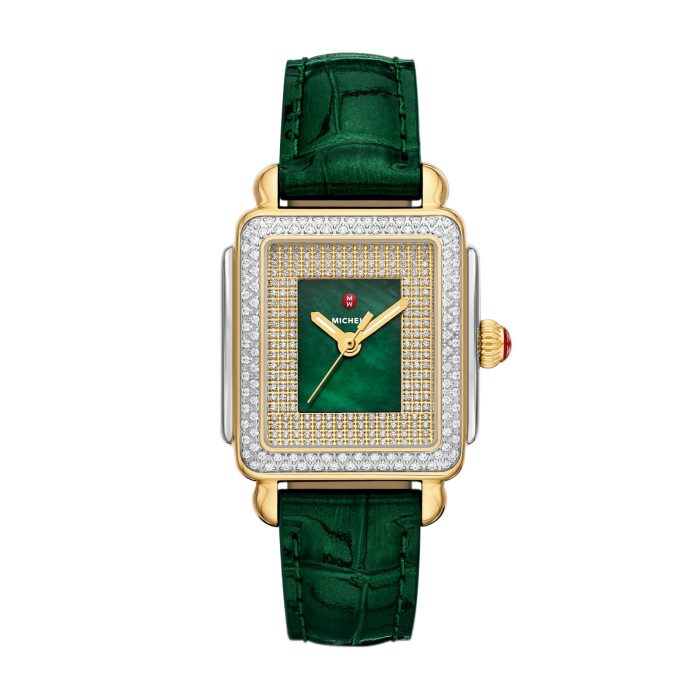 Michele Special Edition Deco Madison Mid Pavé Two-Tone Watch