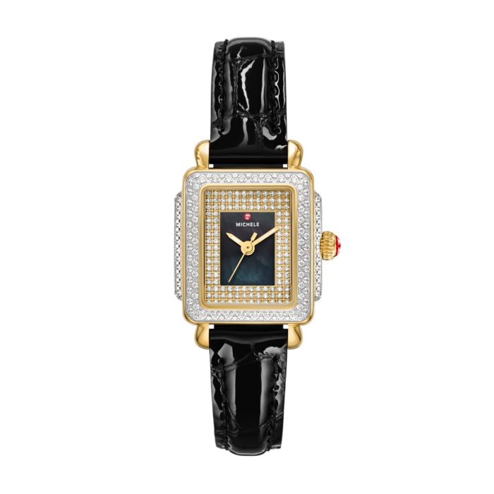 Michele Special Edition Deco Madison Mini Diamond Pavé Dial Watch