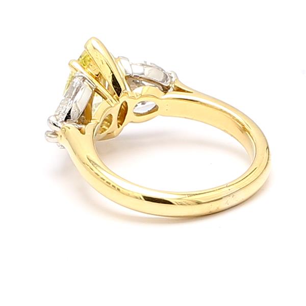 Platinum and 18K Yellow Gold Marquise Diamond Semi-Mount, 0.90 ct tw – view 2