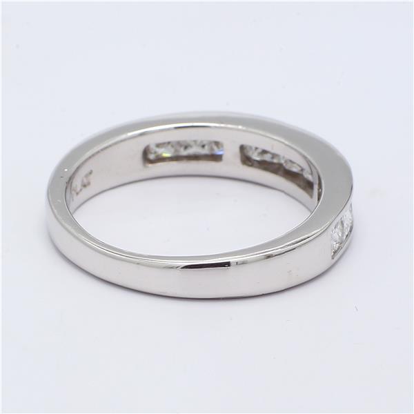 Platinum Channel-Set Princess-Cut Diamond Band, 0.70 ct tw – view 2