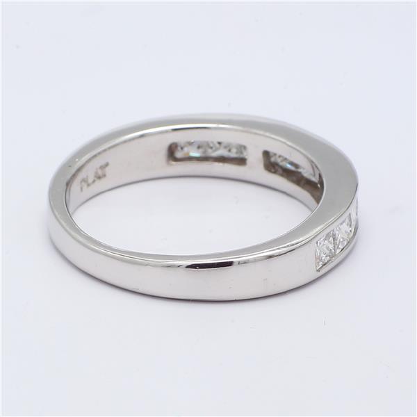 Platinum Channel-Set Princess-Cut Diamond Band, 0.70 ct tw – view 4