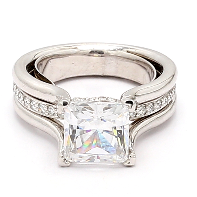 Platinum Diamond Semi-Mount, 0.26 ct tw