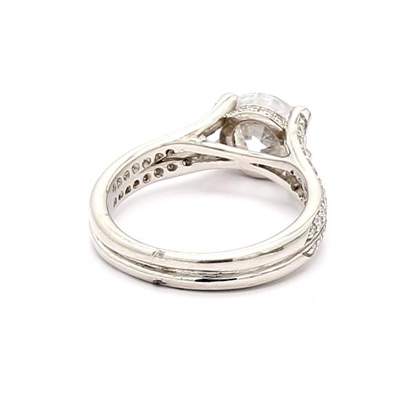 Platinum Diamond Semi-Mount, 0.43 ct tw – view 3