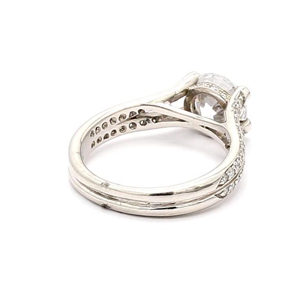 Platinum Diamond Semi-Mount, 0.43 ct tw – view 4