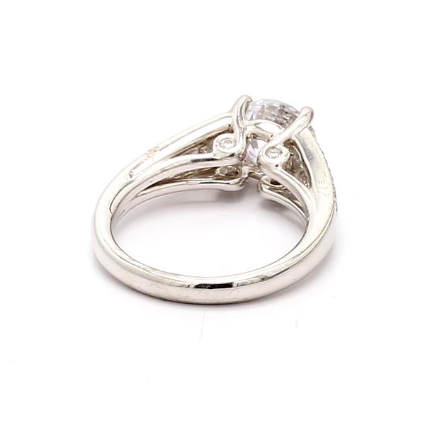 Platinum Diamond Semi-Mount, 0.53 ct tw – view 3