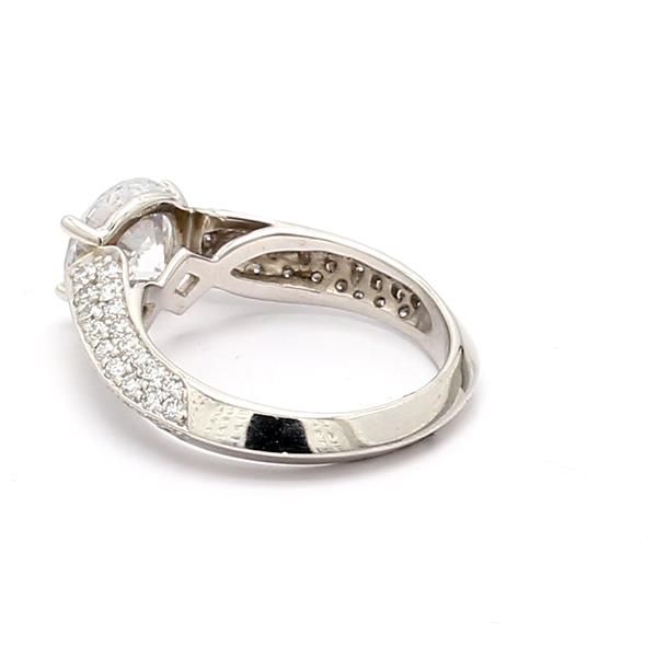 Platinum Diamond Semi-Mount, 0.92 ct tw – view 2