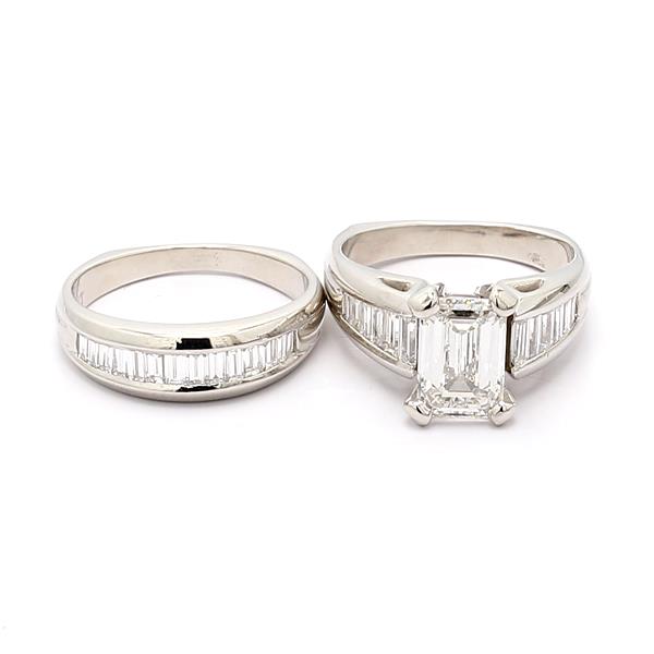 Platinum Diamond Wedding Set, 1.00 ct tw