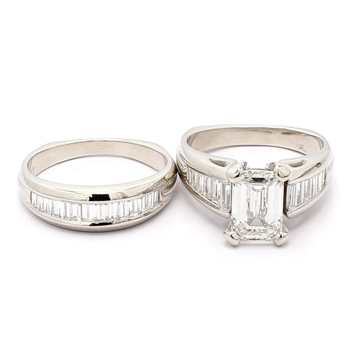 Platinum Diamond Wedding Set, 1.00 ct tw