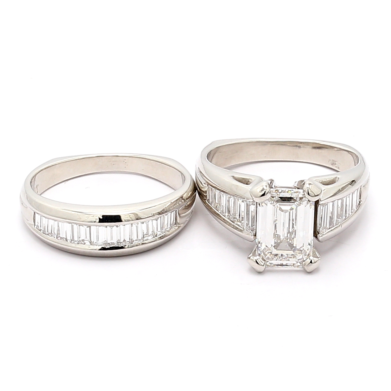 Platinum Diamond Wedding Set, 1.00 ct tw