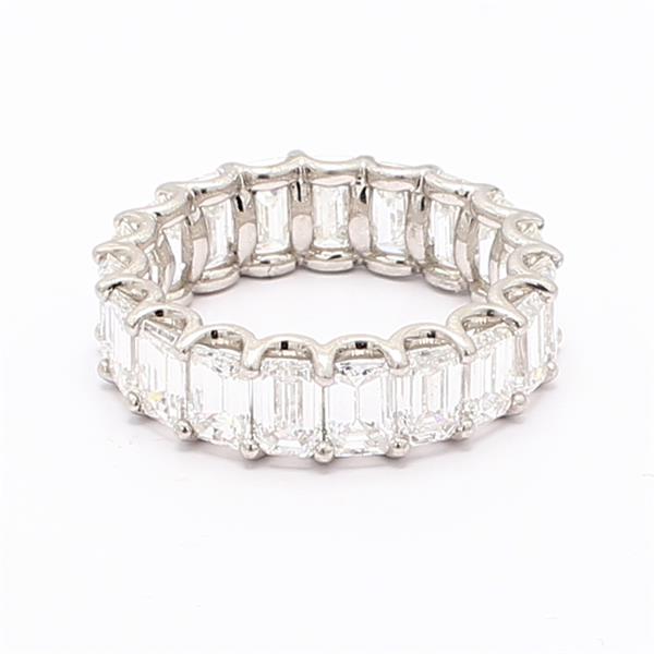 Platinum Emerald-Cut Diamond Band, 5.84 ct tw