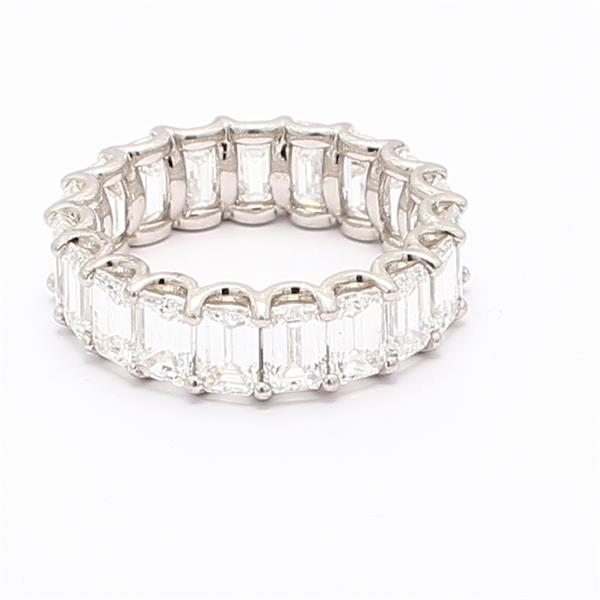 Platinum Emerald-Cut Diamond Band, 5.84 ct tw – view 2