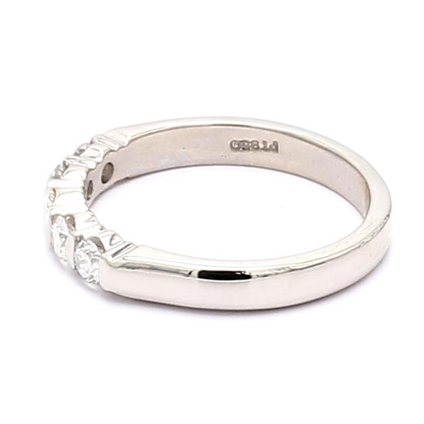 Platinum Five-Stone Diamond Band, 0.35 ct tw