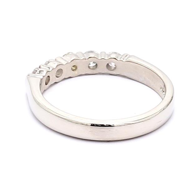 Platinum Five-Stone Diamond Band, 0.35 ct tw